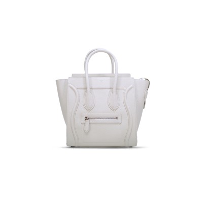 CELINE TOTE IN LUGGAGE NANO PEBBLED CALFSKIN 168243DRU.38SA (20*20*10cm)